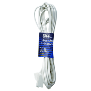 Extensión Eléctrica Blanca 20 Awg 6.10M