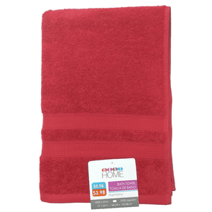 Toalla Para Baño, marca Best Home - Harmony 1 un Rojo 27X52