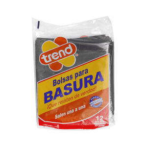 Bolsa de Basura Trend 22X24 12 Un Negra