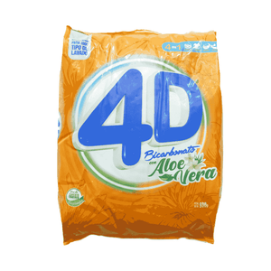 Detergente  4D Bicarbonato Y Aloe Vera 900 Gr en polvo