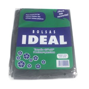 Bolsa de Basura Ideal 32X40  6 Un Negra