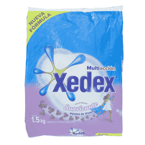 Detergente en Polvo Xedex Suavizante Pétalos de Violeta 1500 gr