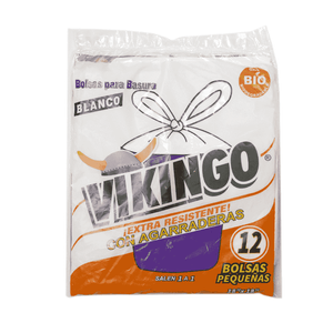Bolsa de Basura Vikingo Pequeña 12 Un Blanco con agarradera