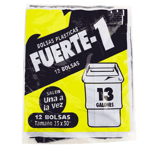 Bolsa de Basura Fuerte 23X30  12 Un Negra