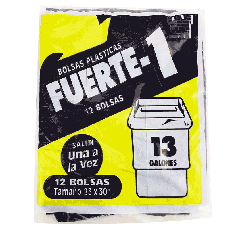 Bolsa De Basura Fuerte 23X30 12 Un Negra