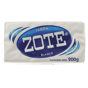 Jabón En Barra Zote Blanco 200 Gr