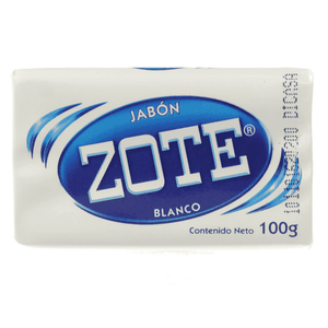 Jabón En Barra Zote Blanco 100 Gr