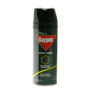 Insecticida En Aerosol Baygon Verde 250 ML Cucarachas y Escorpiones