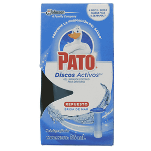 Limpiador y Desinfectante Pato Purific 36 ML Disco Brisa de Mar