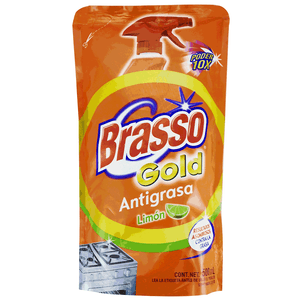 Limpiador Antigrasa Para Cocina Brasso 500 ML Limón