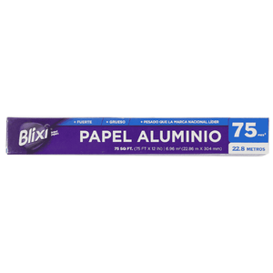 Papel Alumunio Blixi 75 PIES Aluminio