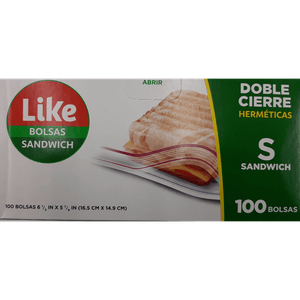 Bolsas para Sandwich Like 100 unidades