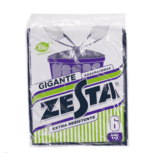 Bolsa de Basura Zesta Gigante 32X40  6 Un Negra