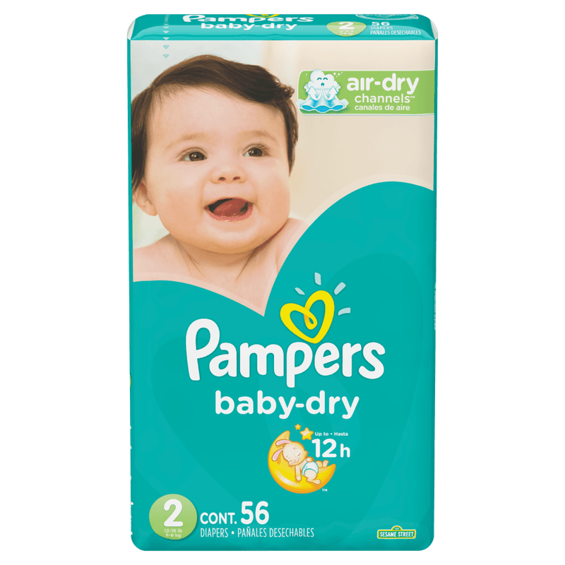 Pañales-De-Bebe-Pampers-Baby-Dry-Talla-2-56-Unidades