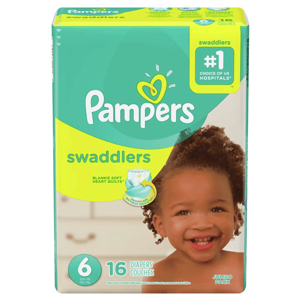 Pañales Desechables Pampers 16 Und Swaddlers Talla 6