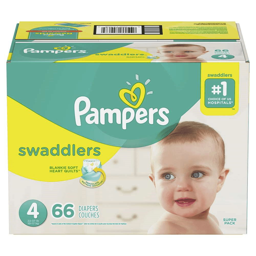 Pampers Swaddlers Talla 4, 66 Pañales