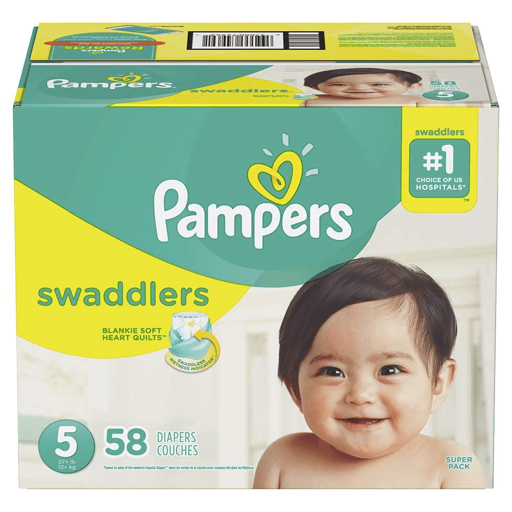 Pampers Swaddlers Talla 5, 58 Pañales - Superunico - El Supermercado 100%  Online de Panamá