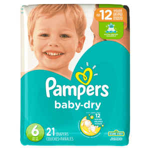 Pañales Desechables Pampers 21 Und Baby Dry Jumbo Pack Talla S6