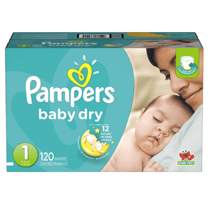 Pañales Desechables Pampers 120 Und Baby Dry Talla 1