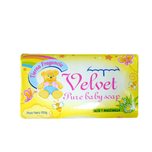 Jabón De Bebe Velvet 100 Gr Glicerina Y Minerales