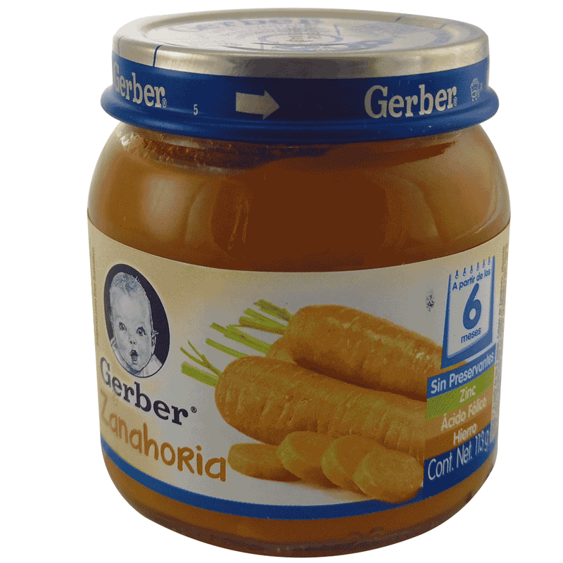 Pure-De-Zanahoria-Gerber-113-gr-Frasco-De-Cristal