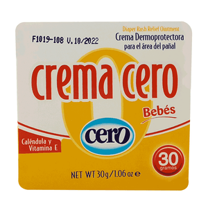 Crema Para Bebé Cero 20 Gr Piel Sensible
