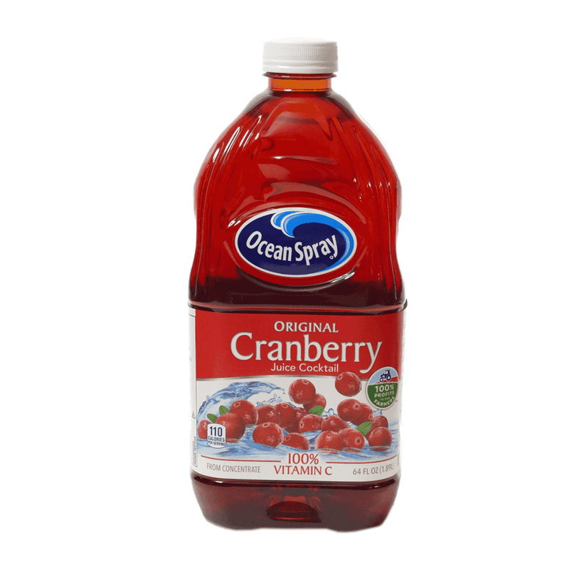 Jugo De Cranberry Original Ocean Spray Botella Plástica 64 Oz