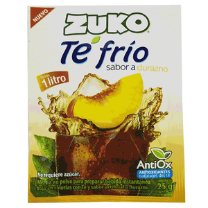 Bebida Zuko En Polvo Te Frio  Durazno 25 gr