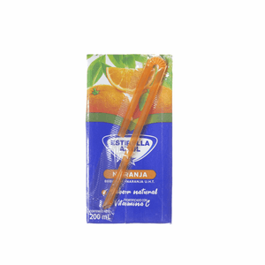 Jugo Estrella Azul Uht Individual Naranja 200 Ml