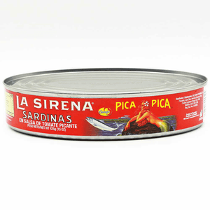 Sardina Oval Picante La Sirena 425 gr Salsa De Tomate