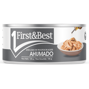 Trocitos De Atún First & Best 140 gr Ahumado