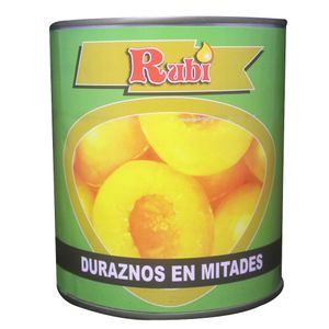 Duraznos Rubi 820 gr En Mitades