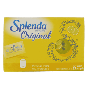 Endulzante Splenda 25 Gr 25 Sobres