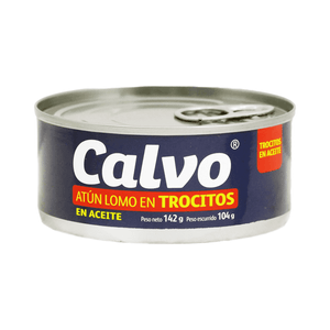 Trocitos De Atun Calvo 142 gr Aceite Vegetal