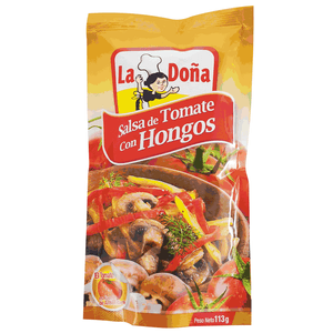 Salsa De Tomate La Doña 114 gr Con Hongo