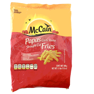 Papas Fritas Corte Recto Mccain 500 gr Congeladas