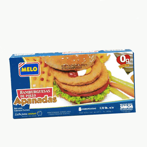 Carne De Hamburguesa Paq 8 Un Melo 454 gr Apanada