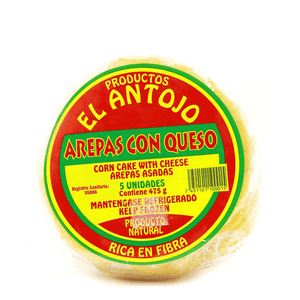 Arepas El Antojo 454 gr Asadas Con Queso