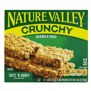 Cereal En Barra Nature Valley 252 gr Con Miel
