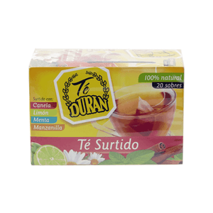 Té Cajeta Durán Surtido 20 Un