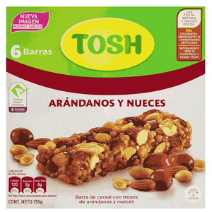 Cereal En Barra Tosh 138 gr