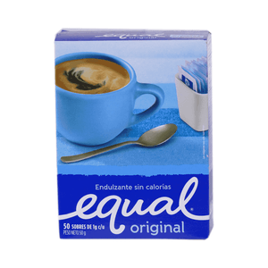 Endulzante Stevia Equal 50 Gr 50 Sobres