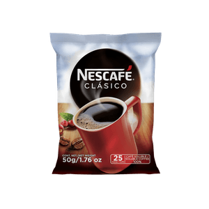 NESCAFÉ Clásico Café Instantáneo Caja 24 Sobres de 50g