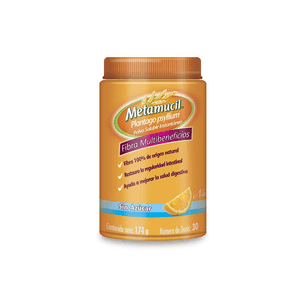 Fibra Natural Metamucil 174 gr Sabor Naranja 30 Dosis