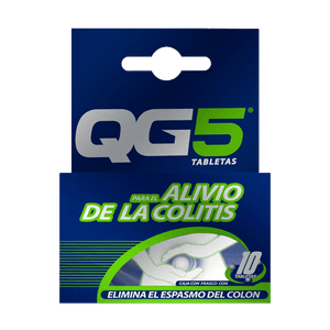 Tabletas Qg5 Alivio De La Colitis 10 Tabs
