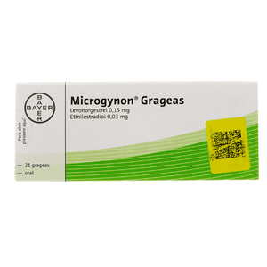 Anticonceptivos Microgynon Grageas Bayer Oral 21