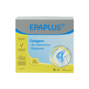 Colageno Acido Hialuronico Y Magnesio Epaplus Sabor Limón 14 Sobres