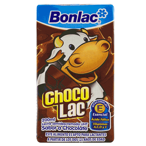 Leches Saborizada Uht Bonlac 200 Ml Chocolac