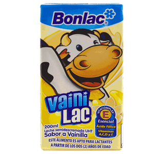 Leches Saborizada Uht Bonlac 200 Ml Vainilac