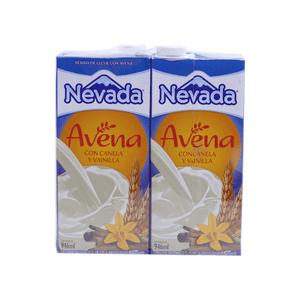 Bebida Láctea Avena Nevada 1892 Ml Con Canela Y Vainilla 2 Pack